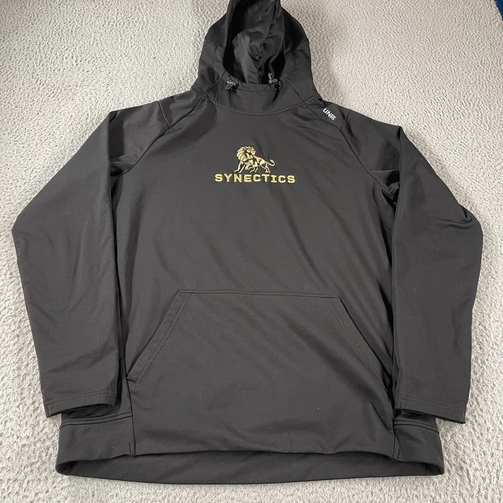 UNRL Sweatshirt Synectics 3D Embroidered UNRL Crossover‎ Hoodie Fits L Pullover